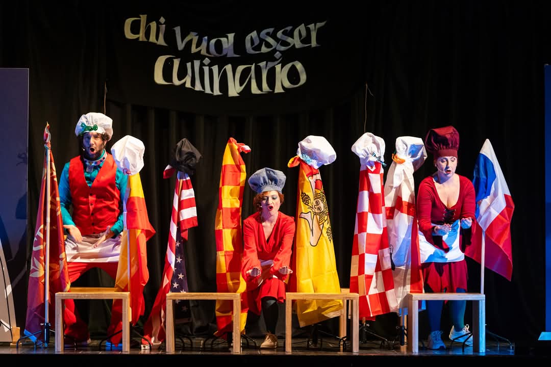 Una scena dello spettacolo «Chi vuol esser Culinario»